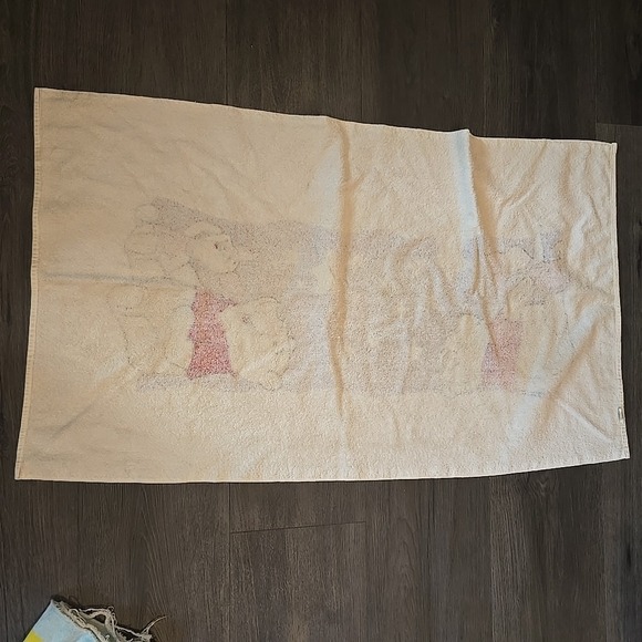 Vintage 90s Beach Bath Towel LOT OF 4Bundle Disney Winnie The Pooh 101 Dalmatian - Picture 10 of 15